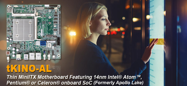 tKINO-BW Thin Mini-ITX Industrial Motherboard tKINO-BW