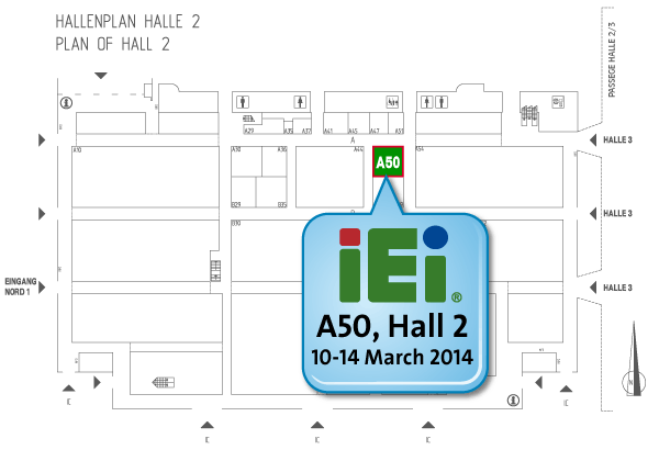 IEI CeBIT Hall2, A50 Map