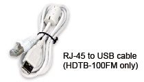 RJ-45 to USB cable RJ-45 to USB cable
(HDTB-100FM only)
