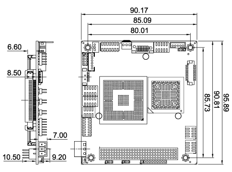 PM-PV-D5251/N4551 Dimensions
